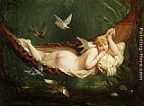 The Hammock by Henri Pierre Picou